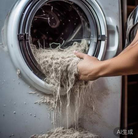 洗衣机毛絮处理法