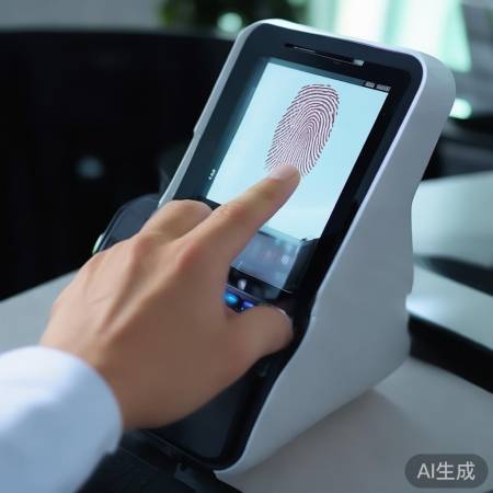 指纹录入，手指贴合区域