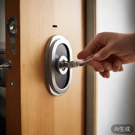 安装智能锁固定板