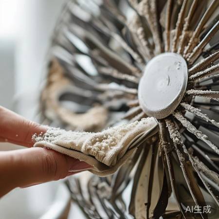 清理风扇叶片，确保转动顺畅。