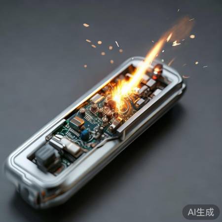 电子点火器产生高压火花点燃燃气