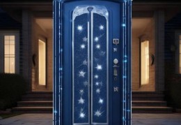 星月神青色防盗门：守护家宅安全的首选色彩