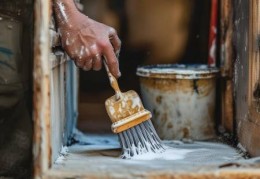 宽边防盗门水泥填充方法详解