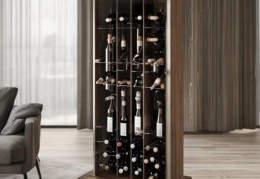 现代酒柜装饰：红酒架子效果图赏析