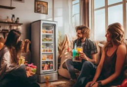 客厅角落必备：沙发旁小冰箱，提升生活品质新选择