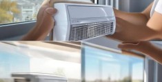 美的空调无忧热线剖析￥移动空调窗户隔板，夏季清凉好帮手