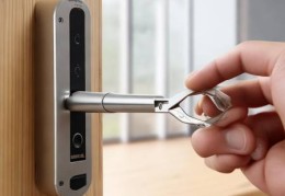 智能锁折叠钥匙解锁教程