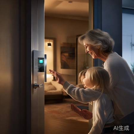 指纹锁新升级，一键轻松进门
