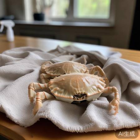保持毛巾微湿养蟹