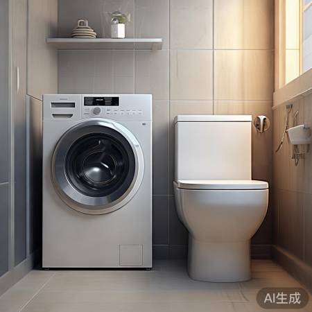 洗衣机卫生间并排，生活惊喜多
