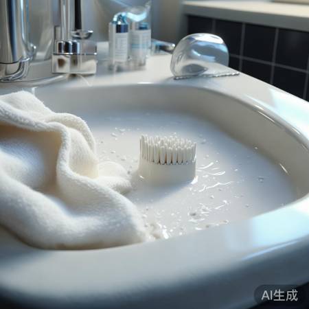 牙膏擦污渍,简单又有效。