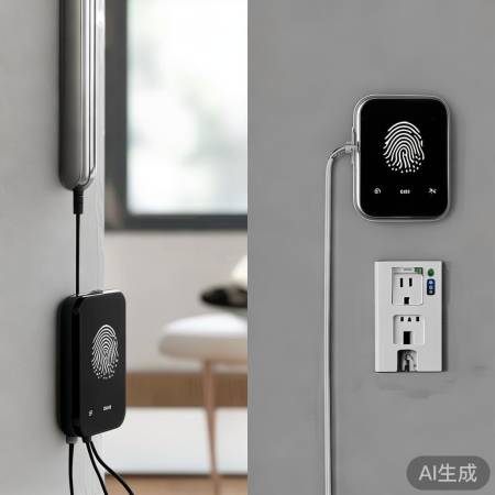 指纹锁充电:内置电池或外接电源