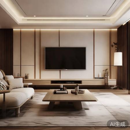 电视背景墙搭配，风格决定方向。