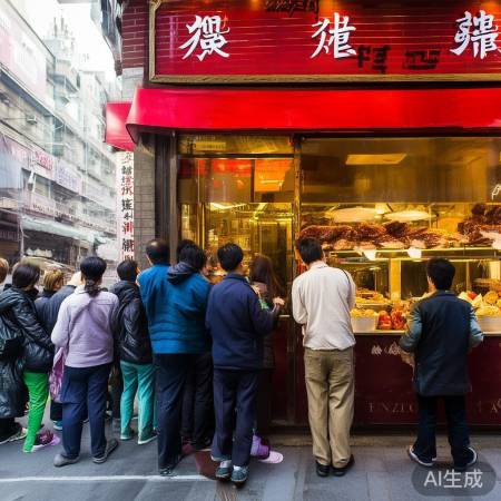 五道口京味烤鸭，排队盛况