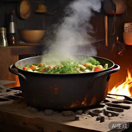 铸铁锅:耐热锁味,自然之选