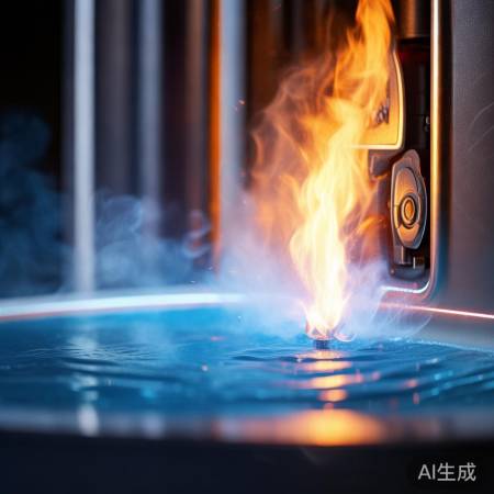 燃气热水器点火,产生热量与声音
