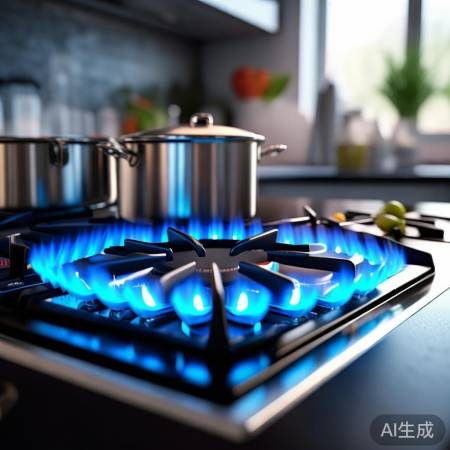 奥克斯燃气灶火力猛,热效率高,