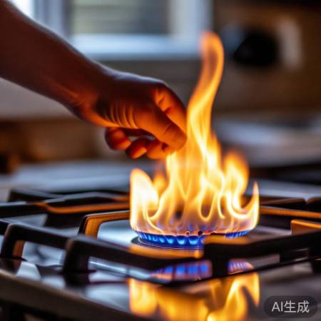 调整燃气灶火焰至适中