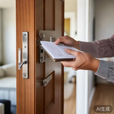 更换锁芯，注意配合