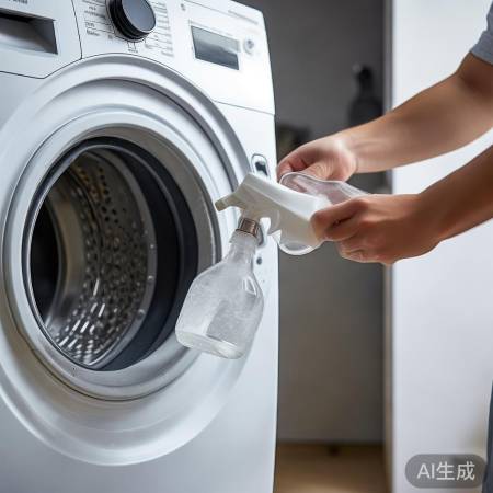 “每月白醋清洁洗衣机”