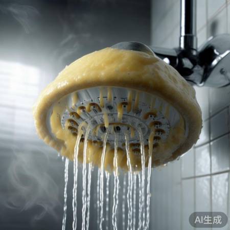 水垢堵塞，热水器冒烟