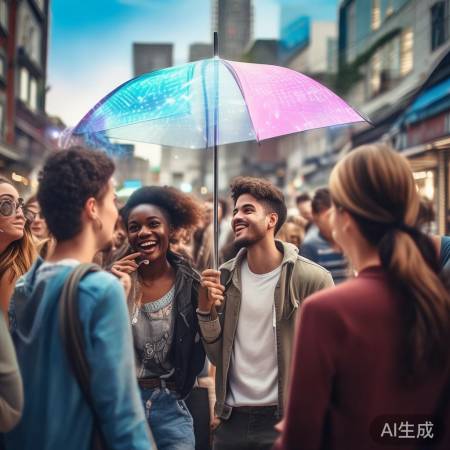 “空气能雨伞，潮流新趋势”