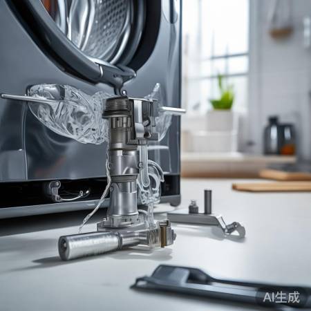 拆卸洗衣机进水阀盖板