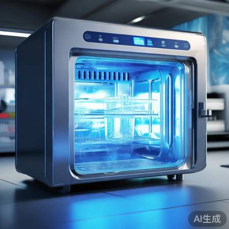 科技感消毒柜,紫外线杀菌,金属