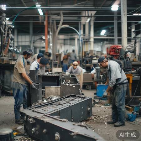 回收点拆解保险柜