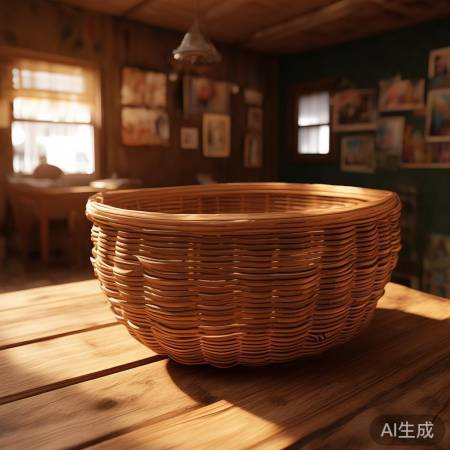 编织篮承载母爱如红酒柜