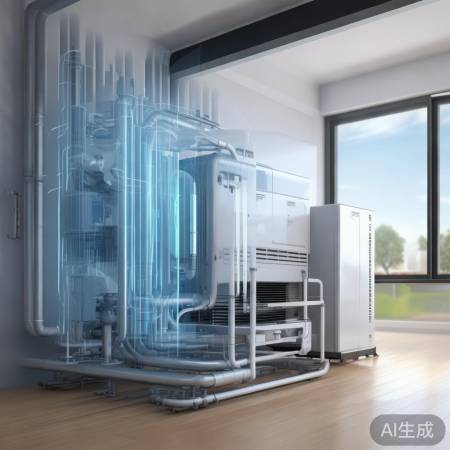 中央空调:循环水调温,空间占用