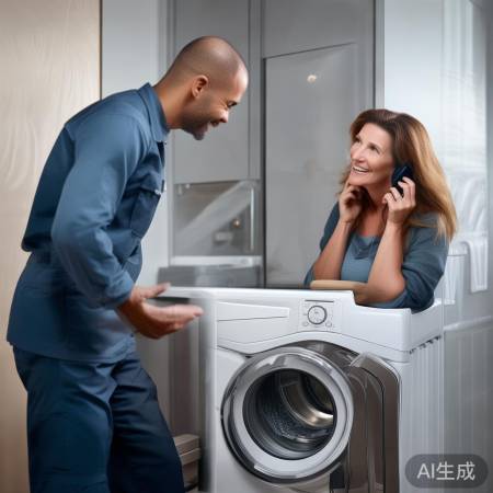 “美的洗衣机，贴心如家服务”