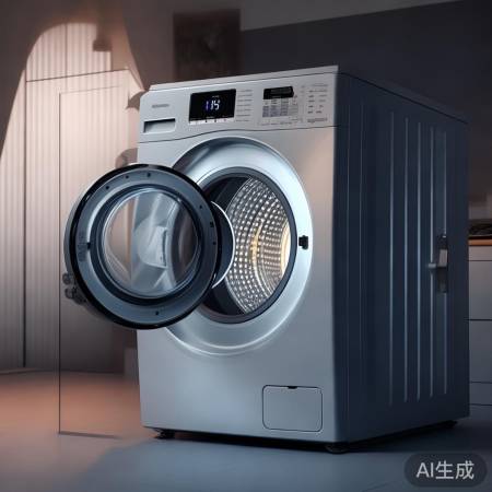 “变频静音，8公斤大容量洗衣机