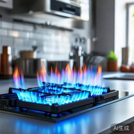 燃气灶燃烧高效,烹饪更快