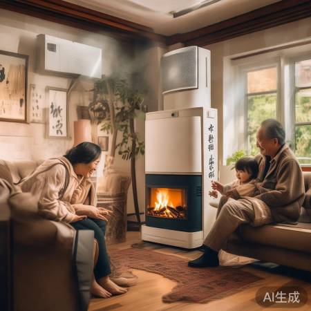 “空气能采暖,温暖又清新”