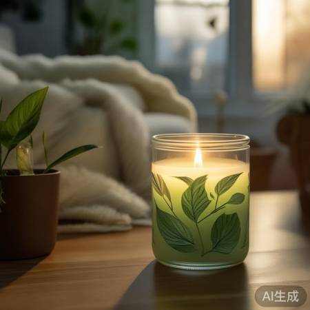 香薰蜡烛，清新温馨香。