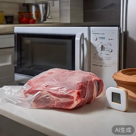 冻肉解冻,室温自然或微波炉