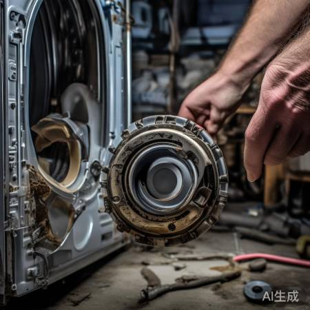 洗衣机轴承故障，需检修。