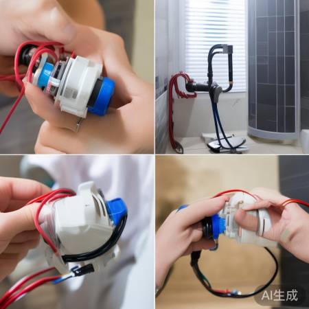 接线：红蓝对应火零