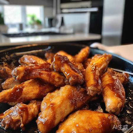 烤鸡翅：酱香蜜甜