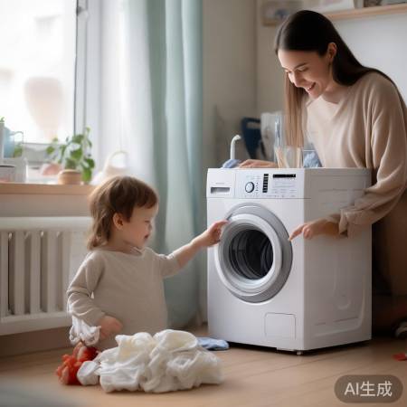 儿童洗衣机操作简便，环保贴心