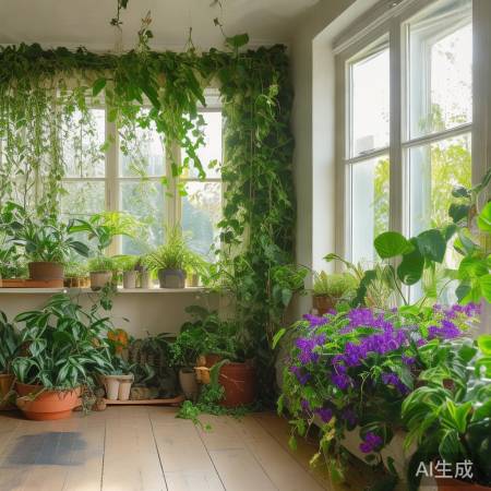 植物净化空气降室温