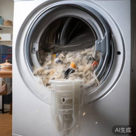 洗衣机滤网堵塞