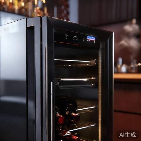 红酒柜一键调节，方便如母预热烤