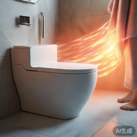 智能马桶暖风烘干，舒适暖冬体验