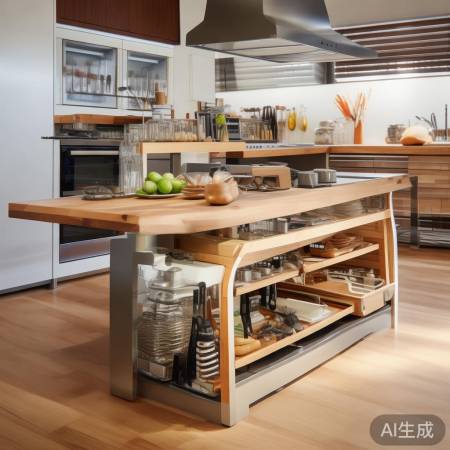 操作台布局小，巧用空间解决