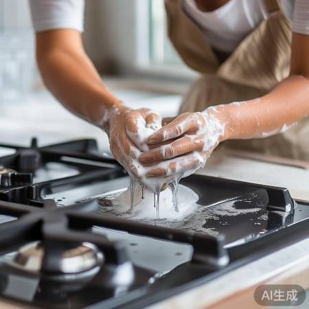 擦净燃气灶