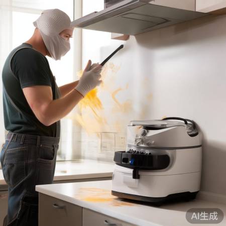 墙面受损，专业人士修补