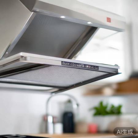 油烟机网罩轻柔打开，定期清洁延