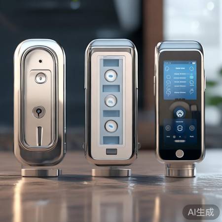 智能指纹锁，科技酷炫